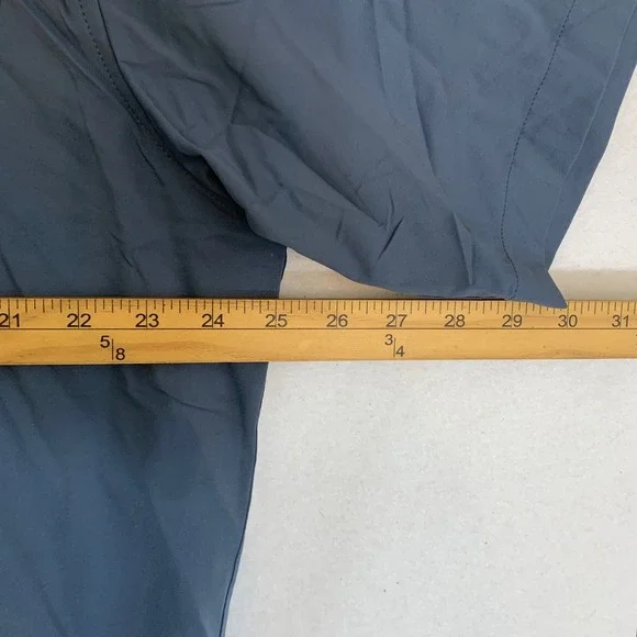 Poncho Shirt Mens XL Blue Grey NEW Fishing Magnetic Pockets Short Sleeve Vented - Picture 7 of 8